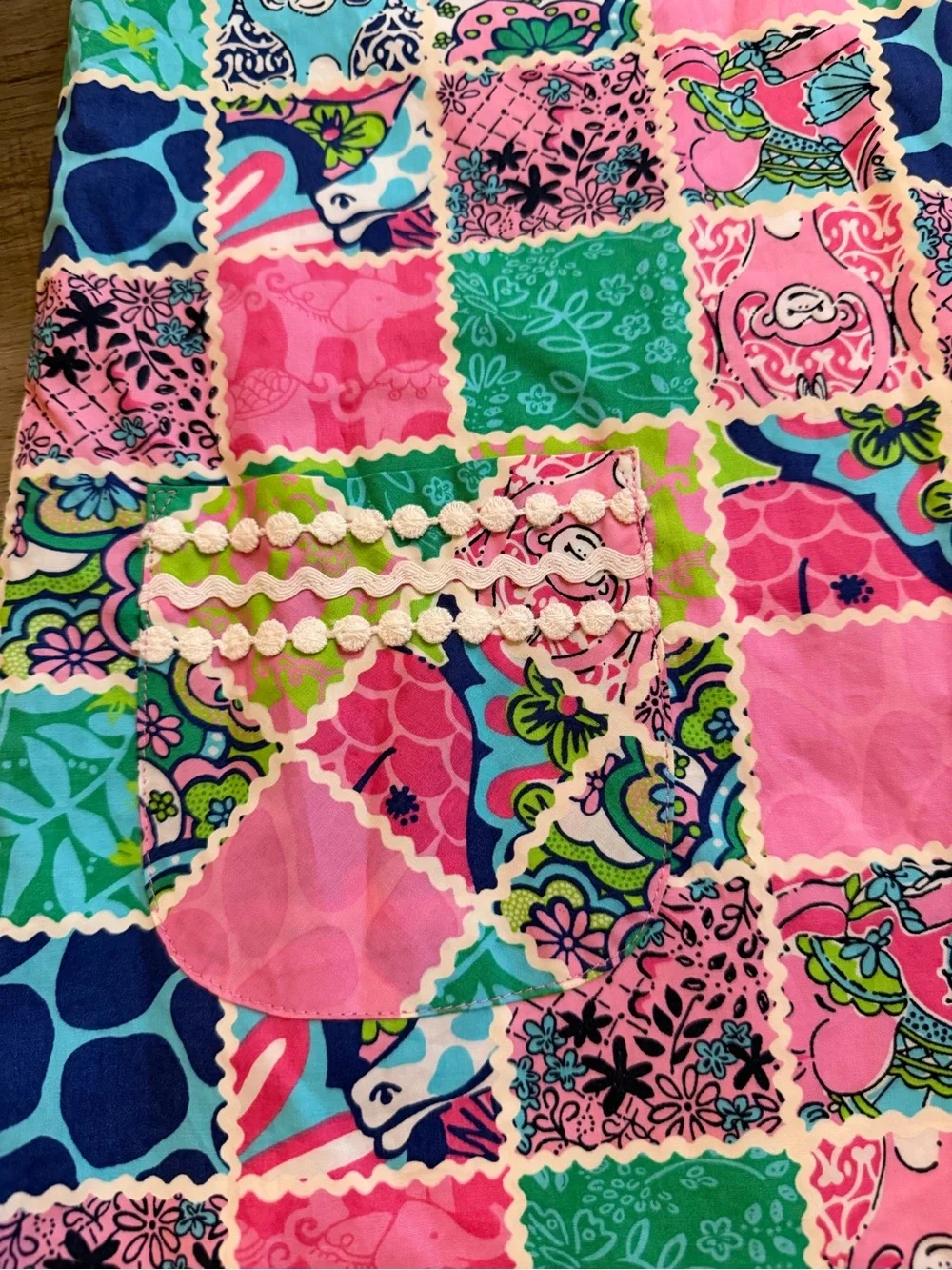 Lilly Pulitzer Little Lilly Classic Shift Dress Size 12 Multi Crazy Quilt 🆕🆕🆕🆕🆕🆕
